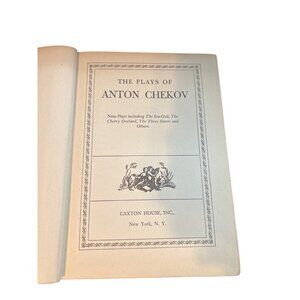 Antique Book Plays By Anton Chekhov Vintage Hardcover With Embossed Cover Dusty